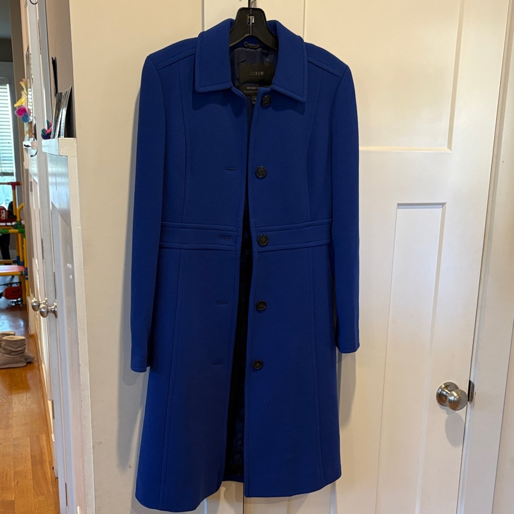 J. Crew Double Cloth Long Coat, women’s size 0